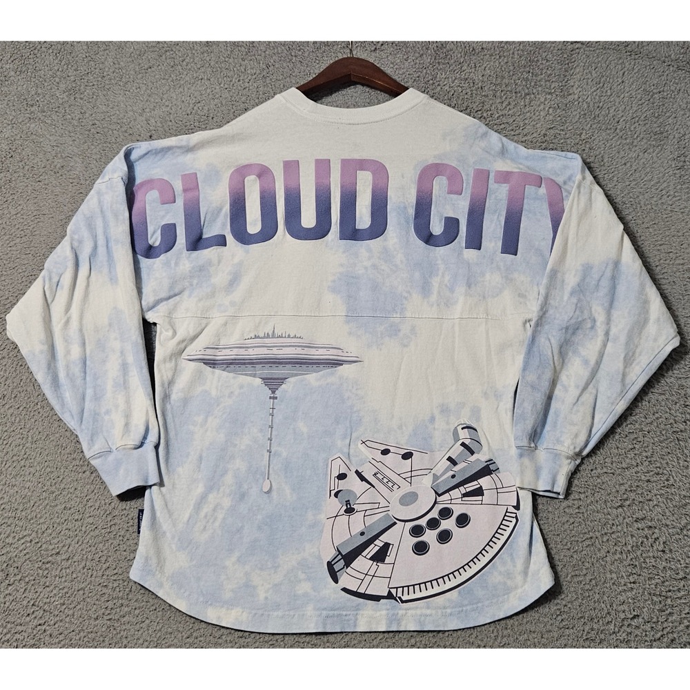 Disney Star Wars Cloud‎ City Spirit Jersey Adult Size XS Blue Tie Dye 3D Graphic